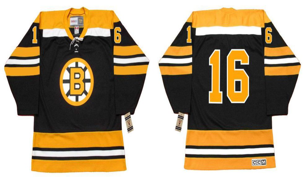 2019 Men Boston Bruins #16 Sanderson Black CCM NHL jerseys1